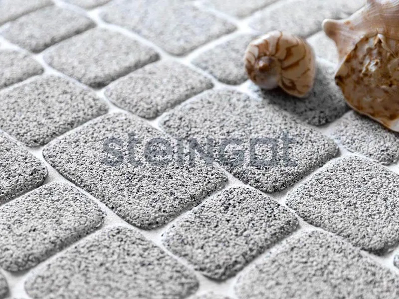 Тротуарная плитка Классика, Stone Mix Бианко Неро, 60 мм