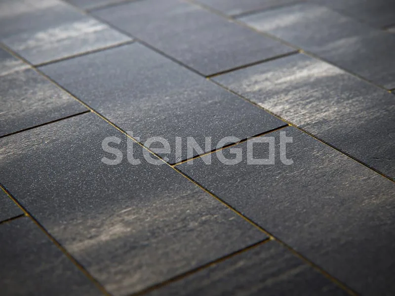 Тротуарная плитка Плита 600×300, Color Mix Штайн Блэк, 80 мм