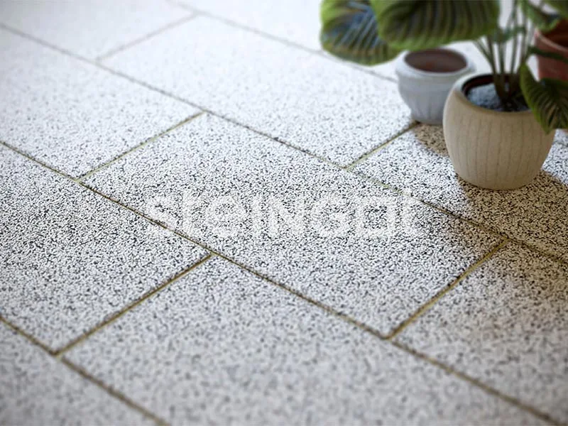 Тротуарная плитка Плита 600×300, Stone Mix Бианко Неро, 80 мм