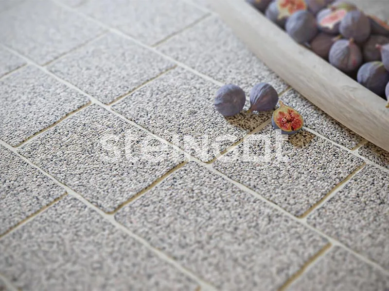 Тротуарная плитка Старый город, Stone Mix Бианко Неро, 60 мм